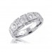 1.75 CT. TW Men's Round And Princess Diamond Wdding Band